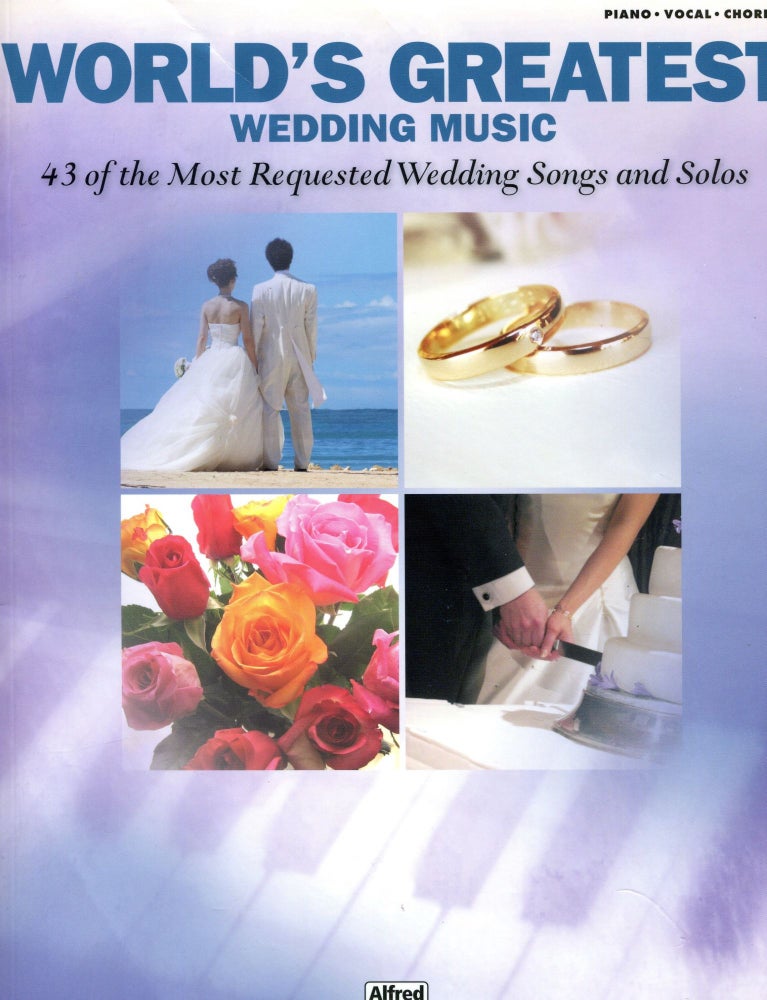 Item #5784 World's Greatest Wedding Music; piano, vocal, chords. Alfred Music.