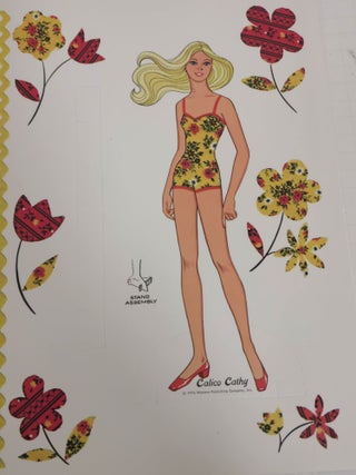 Set of 2 paper dolls from the 1970s
