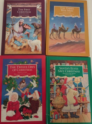 Item #6058 Christmas Treasury Pop-up Series; set of 4 pop-up books. Ottenheimer Publishers