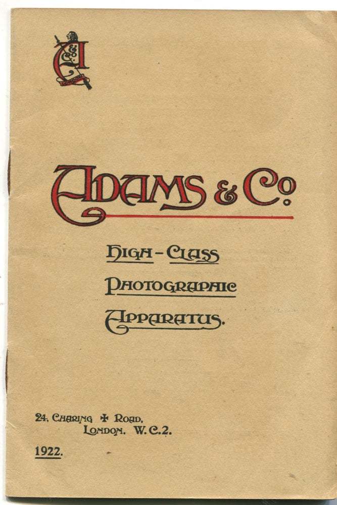 Item #6170 Adams & Co. High-Class Photographic Apparatus