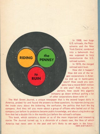 Riding the Pennsy to Ruin; a Wall Street Journal chronicle of the Penn Central debacle