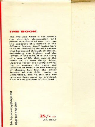 The Profumo Affair; a crisis in contemporary society