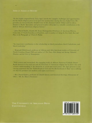 A Cry for Justice; Daniel Rudd and his life in Black Catholicism, journalism, and activism, 1854-1933