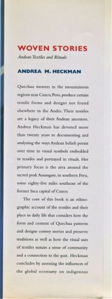 Woven Stories; Andean textiles and rituals