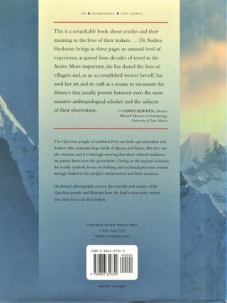Woven Stories; Andean textiles and rituals