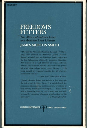 Freedom's Fetters; the alien and sedition laws and American civil liberties