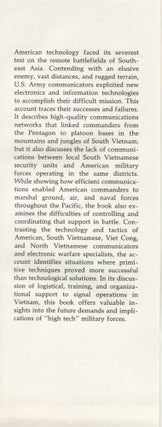 Military Communications: a Test for Technology; United States Army in Vietnam
