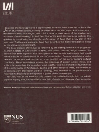 Tall Tree, Nest of the Wind; the Javanese shadow-play Dewa Ruci performed by Ki Anom Soeroto; a study in performance philology