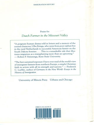 Dutch Farmer in the Missouri Valley; the life and letters of Ulbe Eringa, 1866-1950