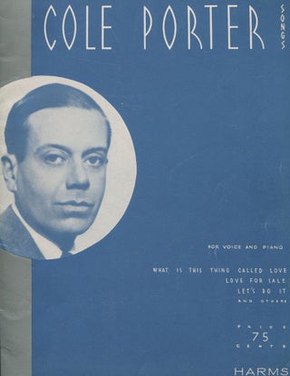 Item #9132 Cole Porter Songs; for voice and piano. Cole Porter