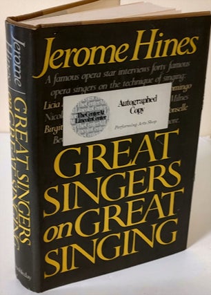 Item #9376 Great Singers on Great Singing. Jerome Hines
